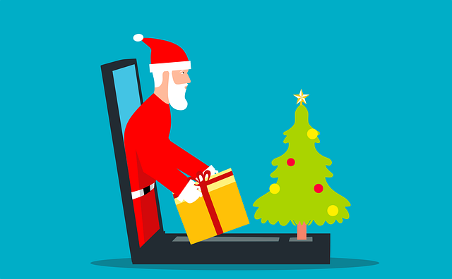 Download free HD stock image of Christmas Santa Free christmas santa laptop vector