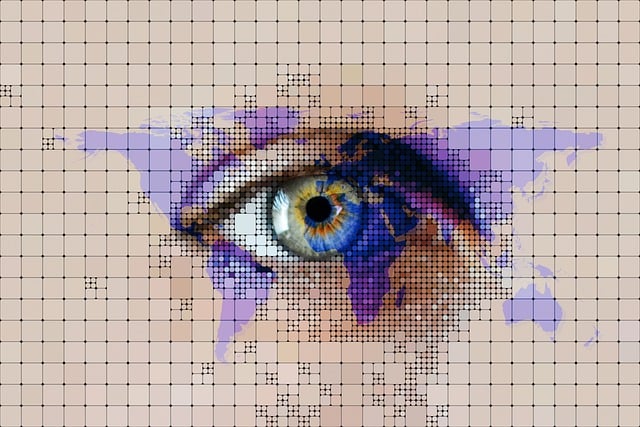 Free eye continents earth illustration