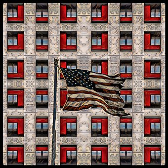 Флаг, Американская, Сша, Америка, Флаги