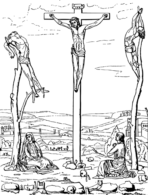 Free jesus crucifixion christ vector