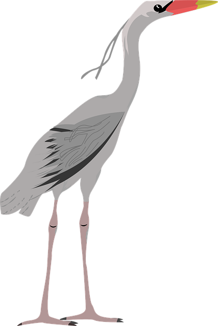 Free animal egret icon vector