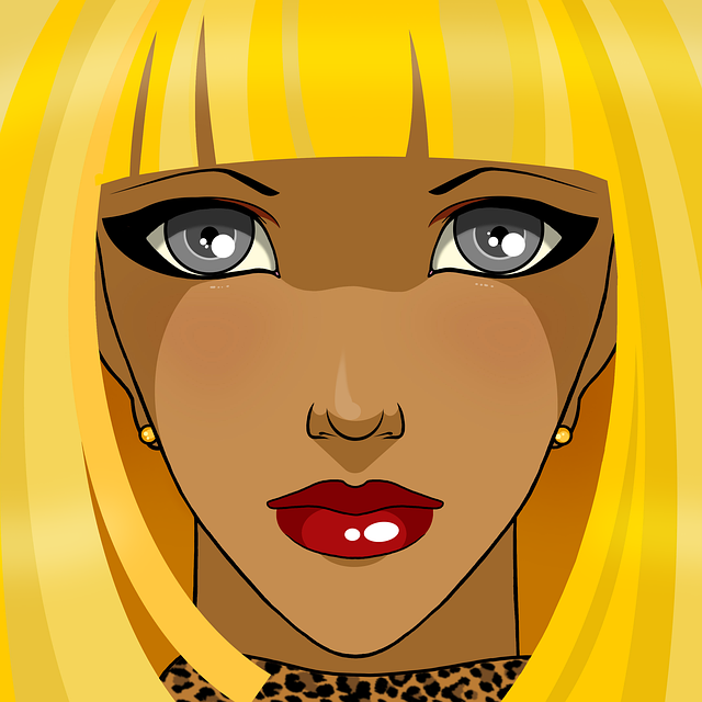 Free woman beauty portrait illustration