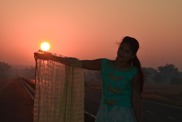 Free Sunset Beautiful photo and picture