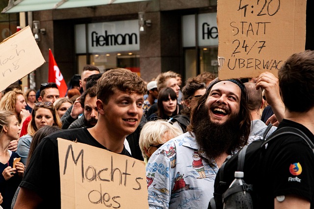 Free Demonstration Crowd photo and picture