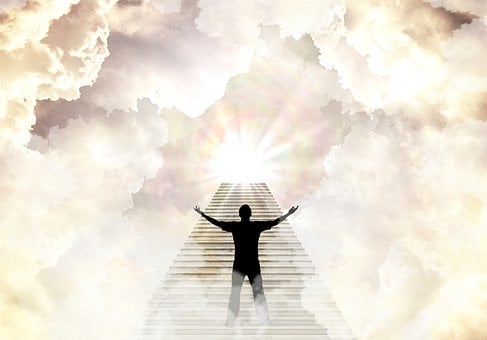 Free Man Stairs illustration and picture