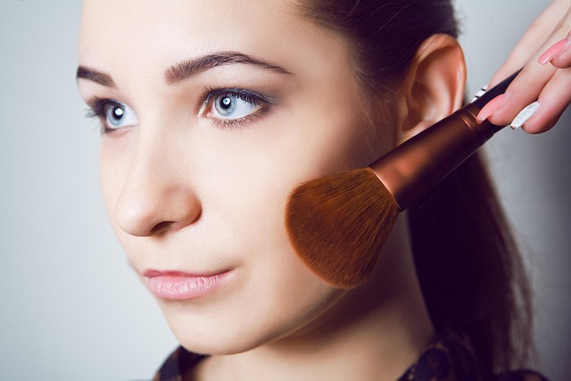 Mädchen, Caucasian, Mode, Makeup, Brush
