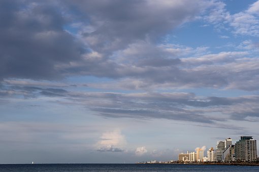 Tel Aviv, Israel, Jaffa, Edificio, Mar