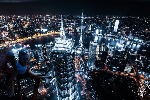 Free Low Light Night City photo and picture