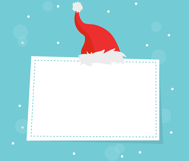 Free santa hat card nature illustration