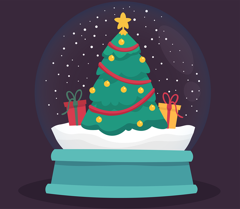 Download Snow Globe Christmas Tree Christmas Decor Royalty-Free Stock ...