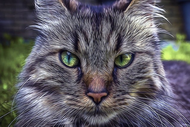 Free cat feline mammal illustration
