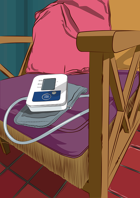 Free armchair pillows sphygmometer illustration