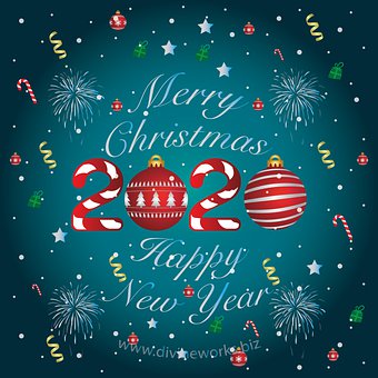 Free Christmas New Year illustration and picture