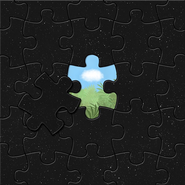 Free puzzle sky meadow illustration