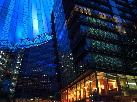 Arquitectura, Noche, Edificios, Alemania