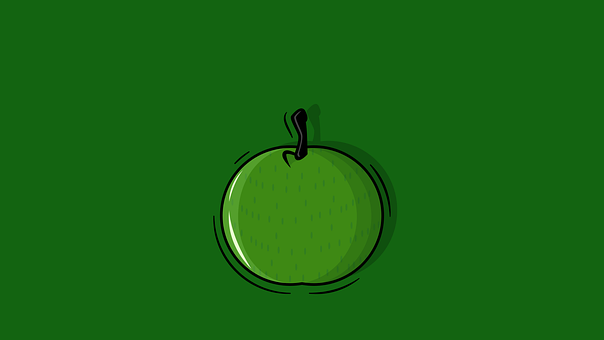 Ai, Illustrator, Grøn, Æble, Design