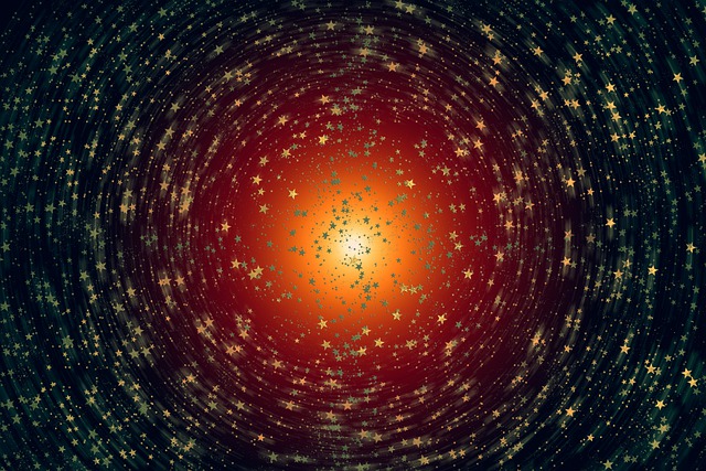 Free stars light space illustration