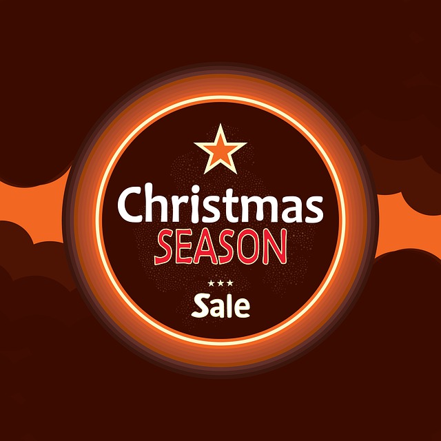 Free christmas ecommerce season sale illustration