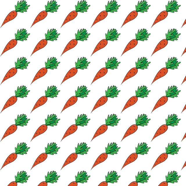 Free carrots vegetable pattern illustration