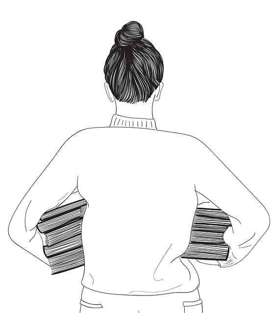 Free girl books student illustration