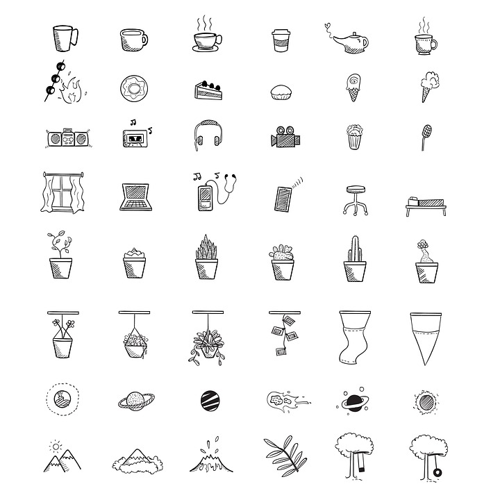 Download Icons, Nature, Objects. Royalty-Free Stock Illustration Image ...