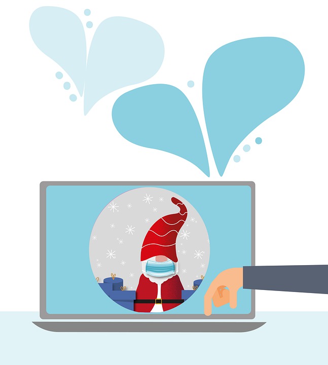 Computer Santa Png Download Computer, Santa Claus, Gift. Royalty-Free Stock Illustration ...