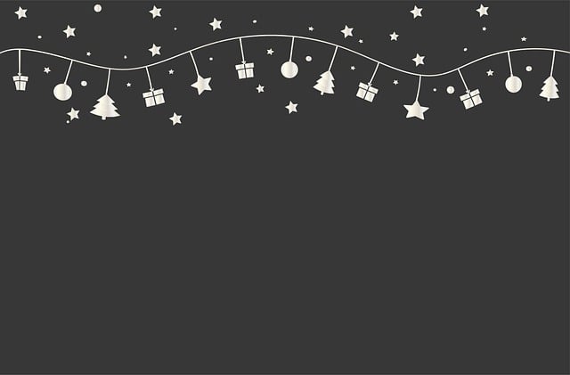 Free garland stars gifts illustration