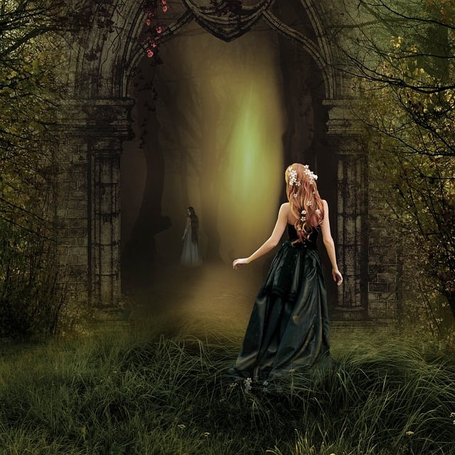 Free girl forest fantasy illustration