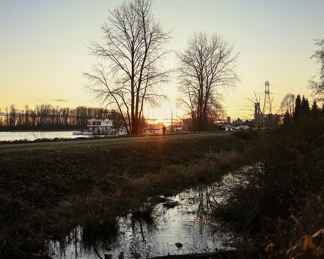 Free Sunset River photo and picture