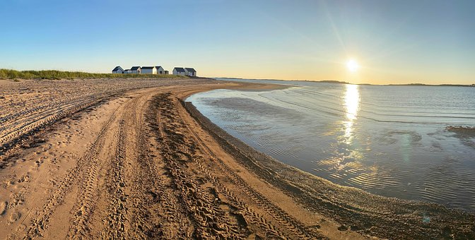 Natashquan, Sonnenuntergang, Meer