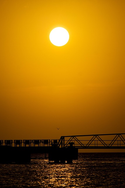 Free Sunset Sea photo and picture