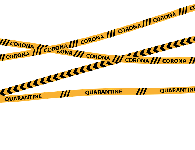 Free corona barrier barrier tape illustration