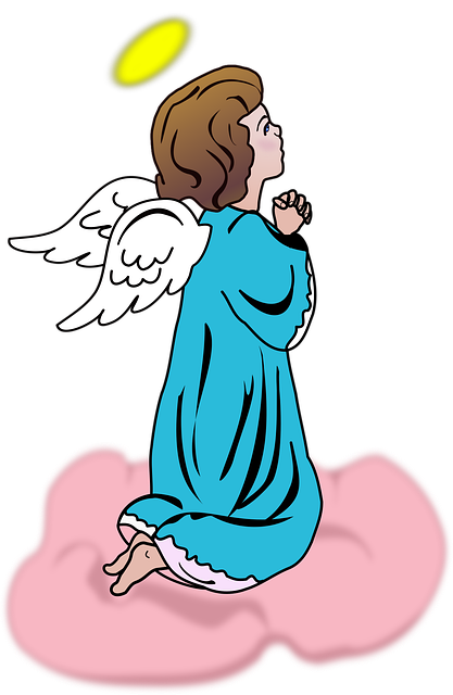 Free angel cherub christmas vector