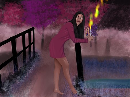 Žena, Magic, Príroda