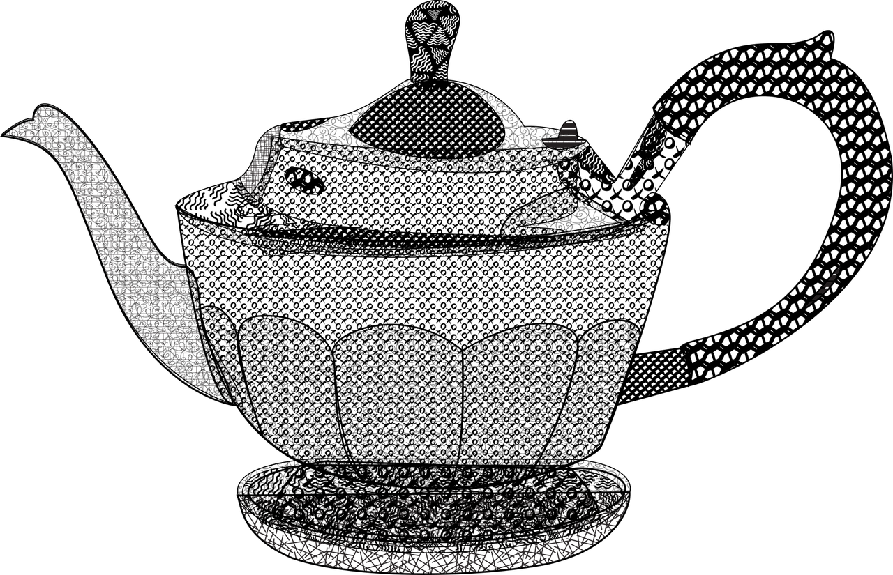 Teapot Tea Line Art Free vector graphic on Pixabay