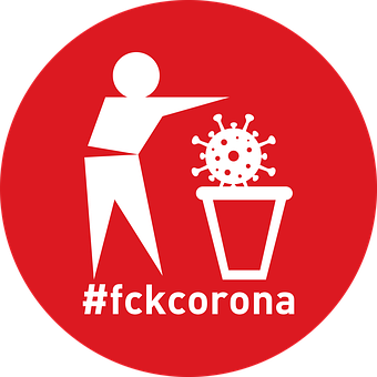 Free Fckcorona Throw Away vector and picture