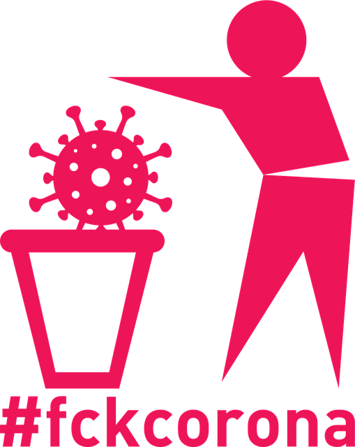 Free Fckcorona Throw Away vector and picture