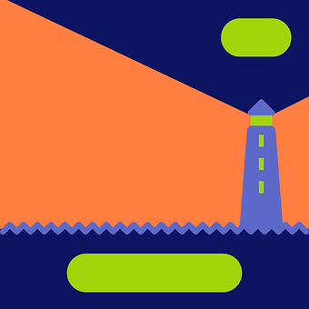 Faro, Cielo, Mar, Oceano, Noche