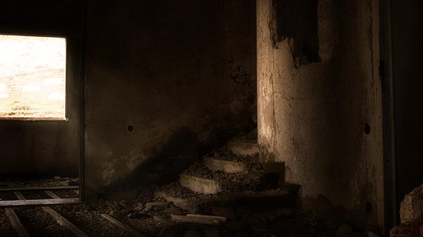 Заброшенный, Лестница, Старый