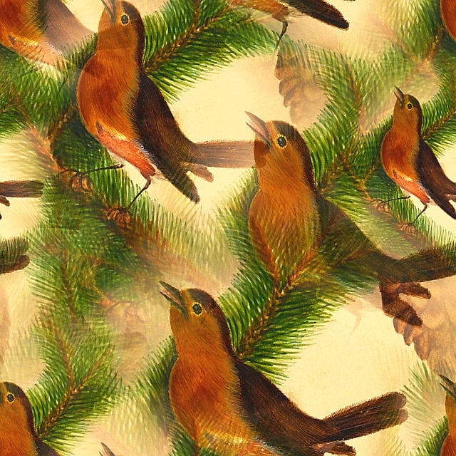 Download Birds, Pattern, Background. Royalty-Free Stock Illustration