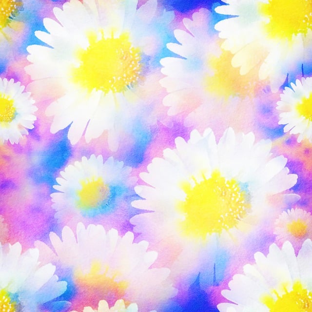 Free flowers petals pattern illustration