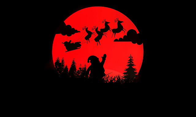 Free silhouette pohon natal background natal illustration