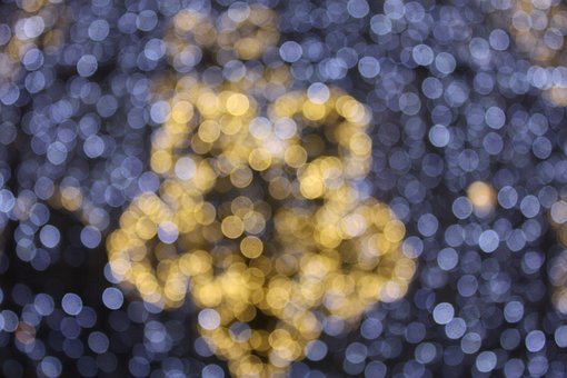 Julelys, Jul, Bokeh, Dekoration, Lys