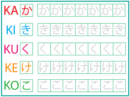 Free Japanese Hiragana illustration and picture