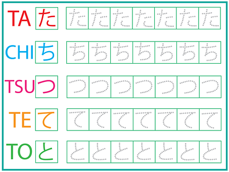 Free Japanese Hiragana illustration and picture