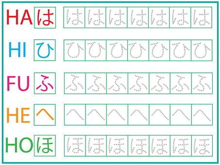 Free Japanese Hiragana illustration and picture