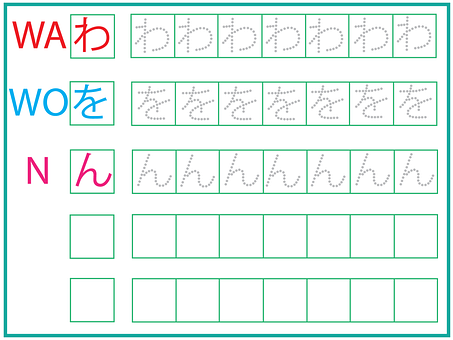 Free Japanese Hiragana illustration and picture