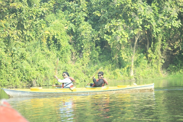 Barco, Amarelo, Agua, Mar, Céu, Panorama