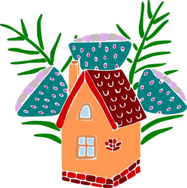 Free house mushrooms herbs vector