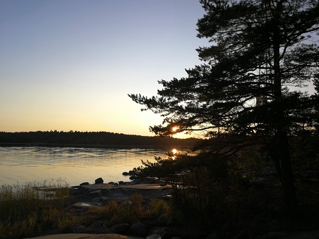 Free Sea Shore Sunset photo and picture